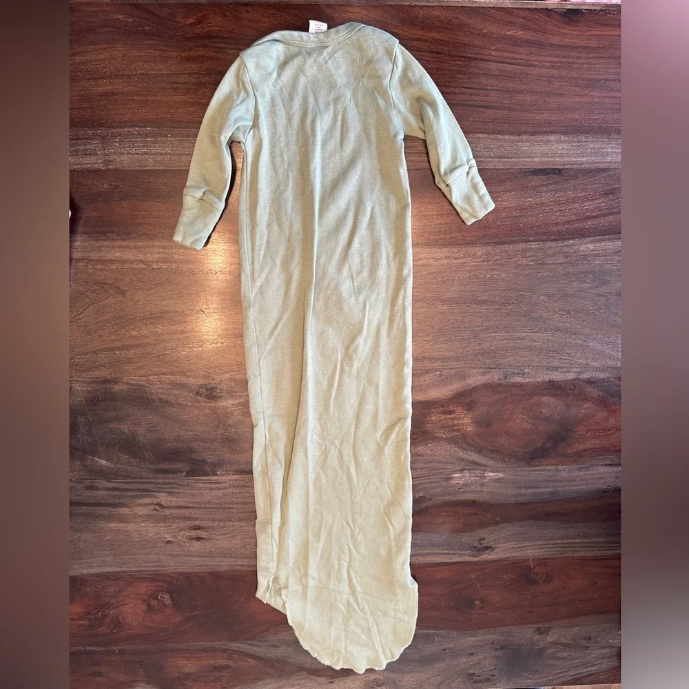 Colored Organics Baby Sleep Gown- Olive Green